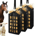 EUBUY 3 Pcs Hay Feeder for Goats and Horses, Slow Feed Design, Hay Nets | Design for Goats, Horse, Donkey, Large Opening with Adjustable Strap for Easy Hanging