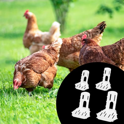 Penitue 4pcs Poultry Leg Splint Set, Poultry Broken Splayed Foot Support Curled Toe with 2 Bandages 10 Long Cable Ties & 10 Short Cable Bands for Real Chicken Duck Goose Accessories