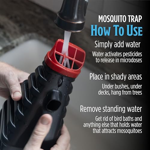 Grandpa Gus's Mosquito Trap and Outdoor Bug Killer for Outdoors, 2 Pack | Water-Activated Larvae Control for Home Backyard, Patio & Garden, Up to 35 Days & 1,500 Sq Ft Coverage Per Trap