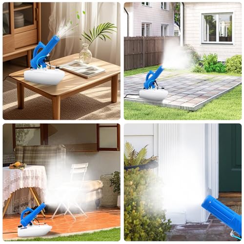 5L(1.3 Gallon) Tank, Portable Electric ULV Cold Fogger 700W Adjustable Flow Fine Mist Sprayer with Long 17ft Power Cord for Home, Garden, Cleaning,