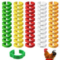 150 PCS Poultry Leg Bands, Adjustable Numbered Chicken Leg Rings for Identification, 5 Colors for Chickens, Ducks, Geese, Turkeys, Farm Management
