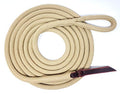 Double Braid Lead Rope with Eye Splice Loop, 12-14FT Lengths (Beige, 12 ft.) - color: Beige, size: 12 ft.