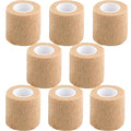 Self Adhesive Bandage Wrap,2" Brown Cohesive Bandages Vet Wrap Sports Tape | CIYAGPOOU Breathable Elastic Athletic Wrap for First Aid, Wrist Sprains Protection,Dogs - color: Brown Self Adhesive Bandage Wrap