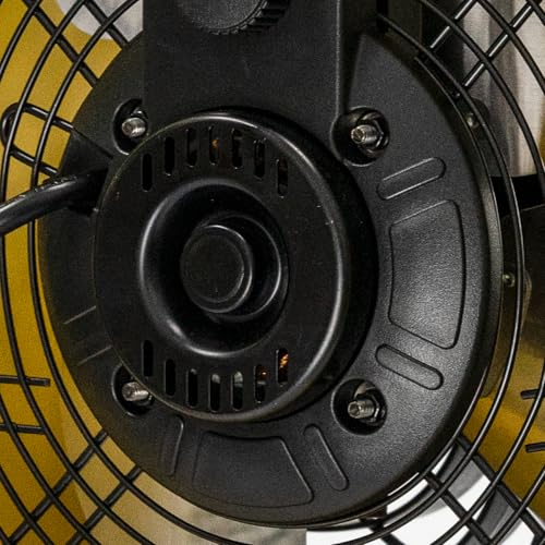 HiCFM 10" High-velocity Drum Air Circulator Fan 1000 CFM Large Airflow Turbo Shop Floor Fan with 360-degree Pivoting Head, 3-speed 1/12 HP Motor - style: 10" Turbo Floor Fan
