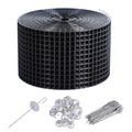 Solar Panel Bird Guard Kit, 6in x 100ft PVC Coated Heavy Duty Steel Mesh | with 60 PCS Clips, Pigeon & Squirrel Critter Guard, Roof Protection Net, Rodent Prevention System for Solar Panels