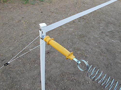 5-Pack Electric Fence Insulated Rubber Gate Handles, Yellow | Spring Hook · Secure Insulation · Comfortable Grip · High-Visibility Yellow · For Farms & Temporary Fencing
