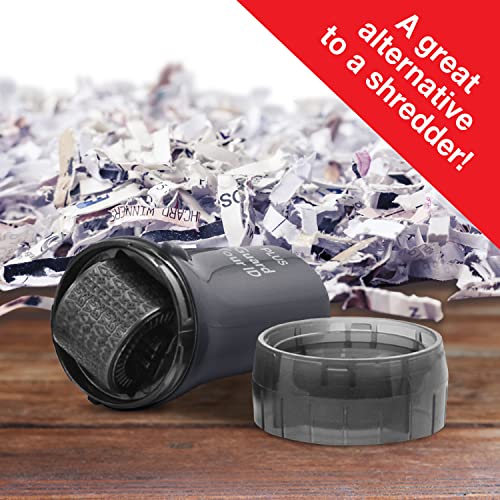 Guard Your ID Identity Theft Protection Roller Stamp for Mail & Documents - color: Black, size: Standard