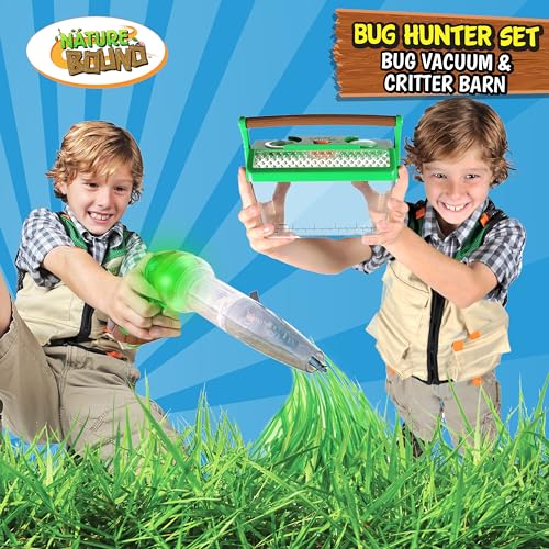 Nature Bound Bug Catcher Toy, Eco-Friendly Bug Vacuum, Catch and Release Indoor/Outdoor Play, Ages 3 to 12, Green, Complete Kit for Kids, Includes Capture Core with Magnification - style: New Style
