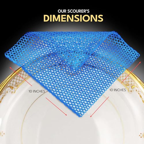 Non Scratch Dish Scrubbers for Cleaning Dishes (1PK) - Reusable Kitchen Sponge - Replace Dish Sponges for Washing Dishes - Best Household Scrubbing Pad & Alternative Dishwashing Scrub Pads Supplies - color: 1pk All Purpose