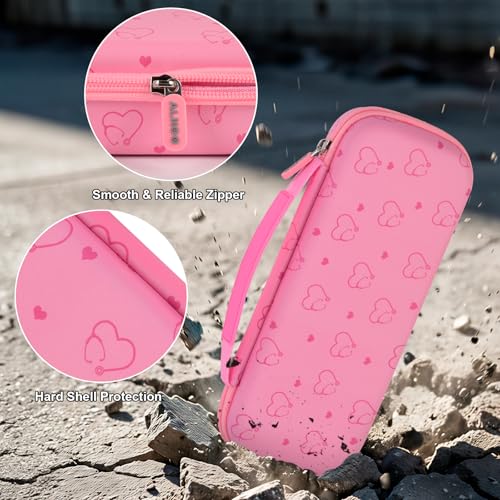 Stethoscope Case for 3M Littmann/for MDF,Nursing School Essential Organizer‌ | For Classic III Monitoring/Lightweight II S.E/Cardiology IV Diagnostic/Acoustica,Doctor/Student/Clinical Use, Case Only, Pink - color: Pink