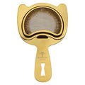 Barfly Fine Mesh Spring Strainer, Gold Plated - color: Gold