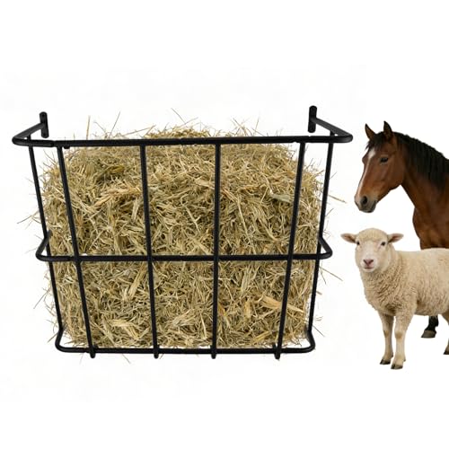 Hay Feeder,Heavy Duty Wall Mounted Hay Rack Detachable Sided Hay Holder for Horses, Goats,Sheep and Livestock,20 Gallons Large Capacity