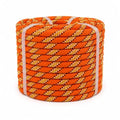 RIOOP Double Braid Polyester Rope, 1/2 in x 100 ft Heavy Duty Bull Rope | 48 Strands, 5290lbs Breaking Strength, for Tree Work, Camping, Hiking, Swing, Sailing and Indoor Outdoor Use, Orange - size: 1/2in x 100ft, style: Orange
