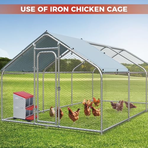 Chicken Nesting Box, 4 Compartment Roll Away Design for High-Volume Egg Collection and Easy Wall Mounting with Metal Legs