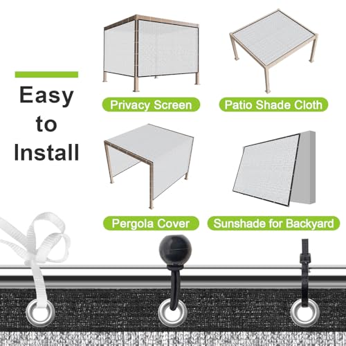SUNNY GUARD 99% Aluminum Sun Shade Cloth, 8x8FT Heat Reflective Tarp | Reflective Aluminum Shade Cloth Blocks 99% Sunlight, Reduces Heat Buildup, and Keeps Gardens, Greenhouses and Cars Cooler - color: Sliver-99% Shade, size: 8x8FT
