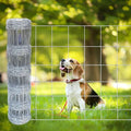 Farm Fence 48in x 50ft Heavy Zinc Coating Cattle Fence,Galvanized Field Wire Fencing Deer Fence,Goat Fence,Hog Wire Fencing for Yard Livestock & Animals Protection - size: Silver 48inx50ft