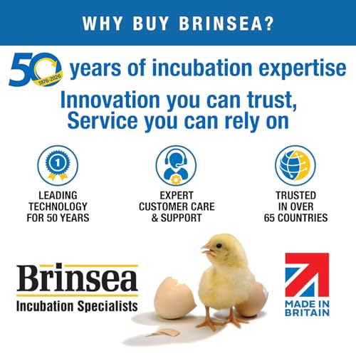Brinsea Maxi 24 EX Egg Incubator with Automatic Turning & Humidity Control | 50+ years of expertise! Built-in automatic humidity, auto-turn & temp alarms take the guesswork out of hatching 24+ eggs