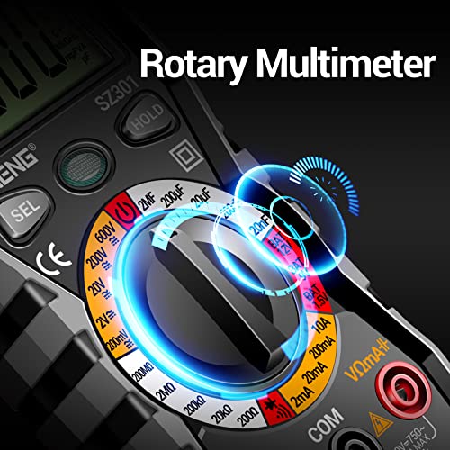 ANENG Multimeter Tester,Non Contact Voltage Tester,Amp Ohm Volt Meter,Voice Broadcast Voltage Tester Pen,Measures Current, AC/DC Voltage,Capacitance, Resistance, Continuity Diodes Electrical Tools