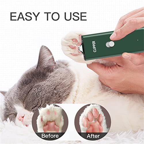 2-in-1 Professional Dog Grooming Kit - Low Noise, Waterproof, USB Rechargeable, and Safe Ceramic Blade - Gift for Dogs and Cats (Green) - color: Map005-green