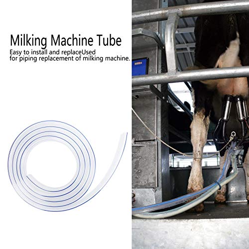 Cow Milking Machine Portable Milking Machine Accessory G1/8 3 Meter Milking Machine Hose Transparent Milker Tube Pipe Milking Supplies Tool for Cows