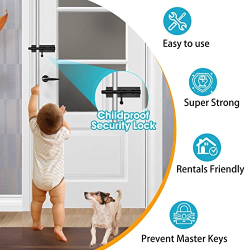 Slide Bolt Gate Latch Hardware, Barrel Bolt Latch, 6.3 Inch Heavy Duty Solid 304 Stainless Steel Black Finish Lock for Wooden Fence/Shed/Yard/Barn Door/Interior and Outdoor (Black) | Heavy Duty Solid 304 Stainless Steel Door Lock for Wooden Fence/Shed/Yar