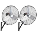 BILT HARD 6500 CFM 24in. High Velocity Industrial Wall Mounted Fan, 3-Speed Oscillating Heavy Duty Air Circulator for Commercial Use, Garage, Warehouse, Factory and Jobsite, 2 Pack - size: 24 in.