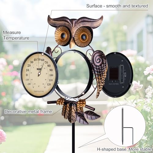 Outdoor Thermometer Thermometer for House Indoor Outdoor Thermometer Outdoor Thermometers for Patio Room Thermometer Owl