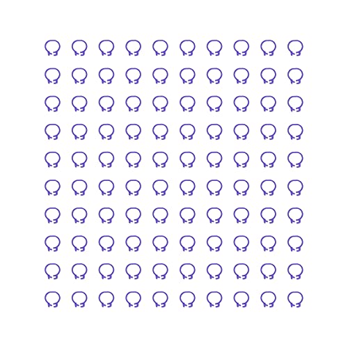 Zerodis 100PCS 8mm Leg Rings, Plastic Identification Bands for Pigeons, with Reusable Easy to Install for Poultry Dove Marking (Purple) - color: Purple