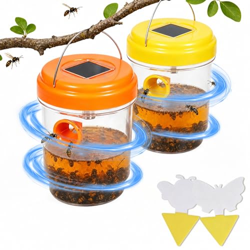 SheeChung [2026 Upgraded] Wasp Traps Outdoor Hanging - 2 Pack