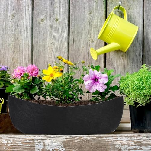 Planter Liners for Window Box, 30 Inch 4Pcs Non-Woven Plant Inserts | Outdoor Hanging Flower Box Liner, Plant Liner Replacement, Window Basket Trough Inserts, Breathable Garden Planter Accessorie - size: 30 Inch