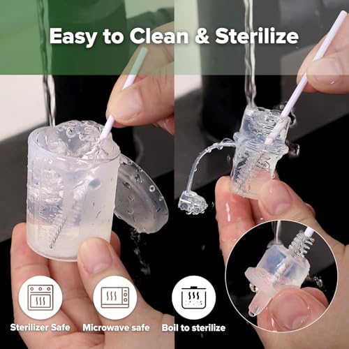 haakaa Colostrum Collector Kit 2ml/6pcs & Lidded Feeding Cup 25ml | World-first design, 3-in-1 Collector, Safe food-grade silicone-BPA Free, Ready-to-use pack,Replace disposable syringes - size: 6 Count (Pack of 1)-2ml + Feeding Cup