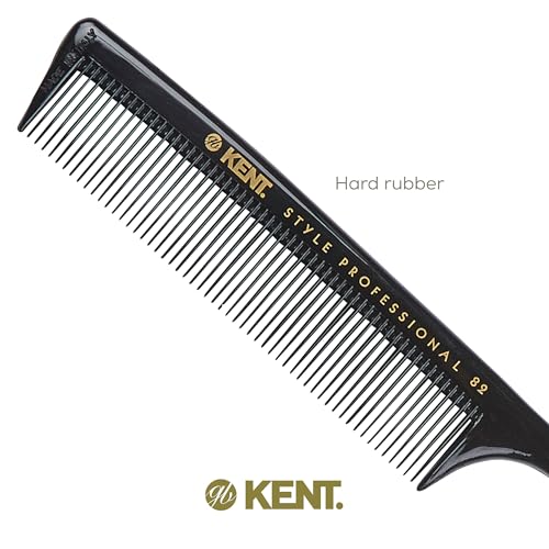 Kent SPC82 Fine Tooth Salon-Style Dressing Comb - Professional Barber Haircut Comb for Styling and Teasing - Quality Barber Supplies - Saw-cut Handmade in England - size: SPC82