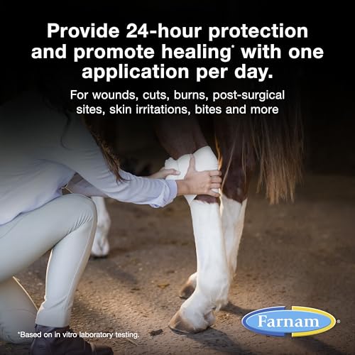 Farnam Purishield Wound and Skin Care Fast-Acting Spray for Horses, 12 oz | Wound Care, Fast-Acting Spray for Horses, Dogs, Cats & Livestock, 24-hour Protection*, Cleans, Treats and Promotes Healing* - size: 12 Fl Oz (Pack of 1)