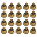 20Pcs 0.4mm Orifice Brass Misting Nozzles Heavy Duty Water Mister Nozzle for Outdoor Garden Patio Cooling System, Greenhouse & Dust Control, Anti-Clog Fog Sprayer