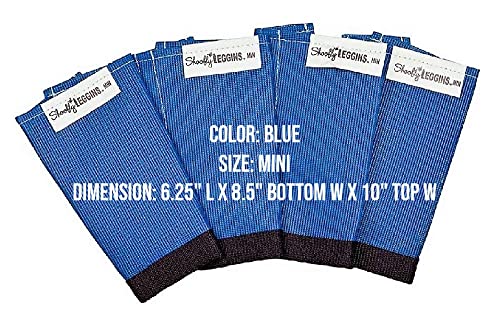 SHOOFLY Horse Leggins, Patented Loose Fitting Boots, Breathable Plastic Mesh (Blue/Mini)