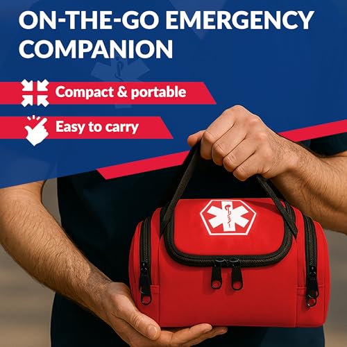 Dixigear Empty First Responder II Bag 10.5" x 5" x 8" - Red - color: Red