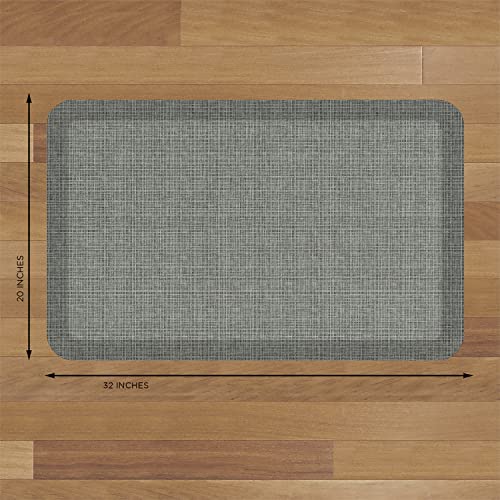 NewLife by GelPro Decorative Foam Floor Mat, 20" x 32", Tweed Grey Goose - color: Tweed Grey Goose, size: 32"L x 20"W x 0.8"Th