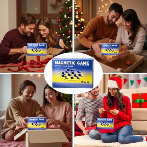 Magnet Game with String Magnet Chess Game Fun Puzzle Strategy Games | Family Games Night, Easter Basket Stuffers for Family & Party & Travel & Camping, 2 Player Games, Game Collections