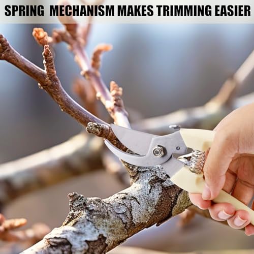 BOXOB Goat Hoof Trimmers, Stainless Steel Goat Toe Trimming Tool with Spring Hoof Shears Sheep Nail Clippers for Sheep Pigs Horses Livestock Nail Scissors and Garden Potted Tree Pruner Plant Pruning