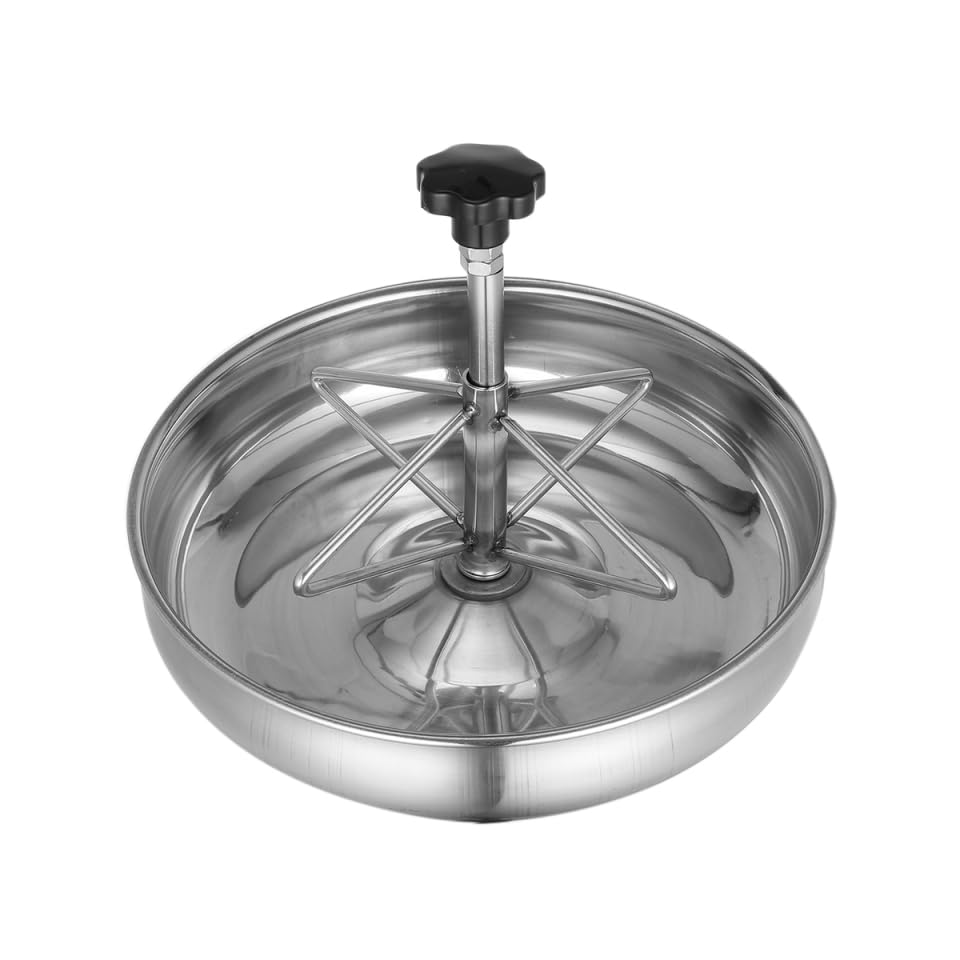 Stainless Steel Feeding Bowl Trough for Livestock and Pigs 9.84X9.84X3.54 Inch Multi-Compartment Rust Proof Farm Feeder Easy to Clean