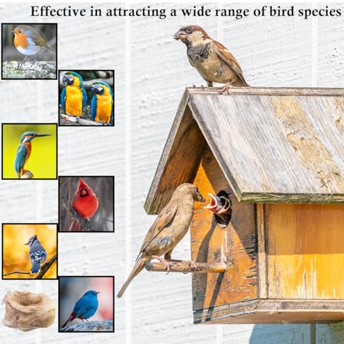 Natural Mixing Bird Nesting Materials,4 Kinds of Material Professional Ratio Matching Nesting Material Pads for Bird,Bird Nesting Material for Budgie,Parrot,Finche,Canaries,Other Birds（2.8oz/80g） - style: 2.8oz/80g