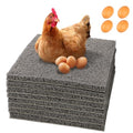 Washable Nesting Pads for Chicken Coop – 8 Pack 12x12 Inch Reusable Chicken Nesting Mats with 4 Fake Eggs, Easy Clean & Durable Laying Box Accessories for Hens (Gray) - color: Gray-8pcs