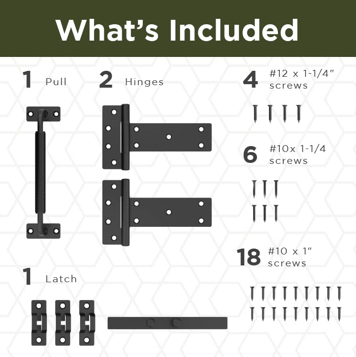 National Hardware N166-036 Industrial Black Gate Kit