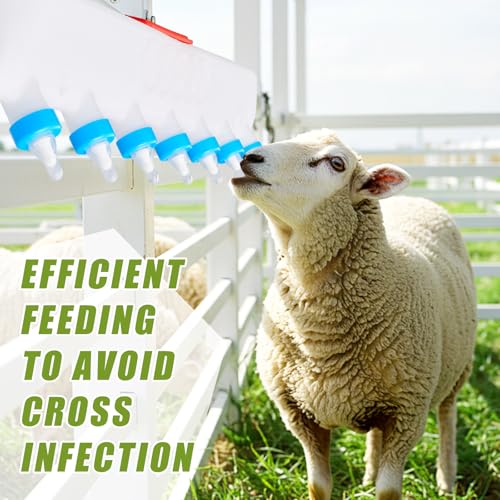 Threlaco 7 Pacifier Small Animal Milk Feeder 10 L / 338.18oz Puppy Lamp Goat Milk Feeder Farm Water Bottle Dispenser Animal Drinking Equipment for Professional Breeding - size: 7 Size