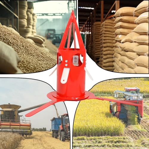 Big Bag Dispenser Bulk Bag Unloader – Heavy Duty Feed Unloader Tool for Animal Feed, Grain, Fertilizer – Rust-Resistant, Portable for Farm, Warehouse, Home Use (Red) - color: Red