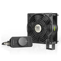 AC Infinity AXIAL S1238, 120mm Muffin Fan with Speed Controller. | UL-Certified for Doorway, Room to Room, Wood Stove, Fireplace, Circulation Projects - size: Single 120 x 120 x 38 mm, Speed Controller