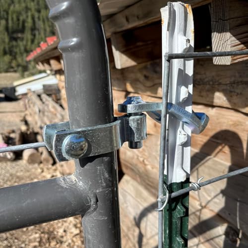 T Post Gate Hinge Pins Heavy Duty T-Post Gate Hinge for Farm Gate Garden and Backyard Gate