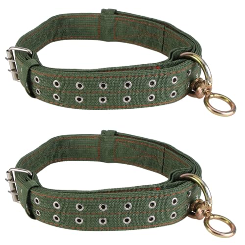 DOITOOL Thickened Canvas Livestock Collar 51.18 Inch Adjustable Neck Strap with Explosion-Proof Buckle for Cattle Calf Sheep Horse Farm Use