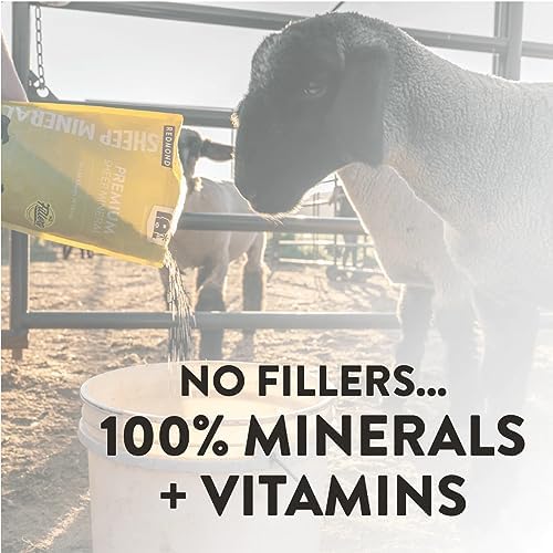 Redmond All Natural Sheep Mineral Supplement - Essential Trace Minerals for Overall Health and Growth Support - 5 lbs - size: 5 LB