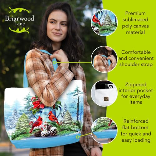 Briarwood Lane Tote Bags 14" x 15" x 7" 2022 Collection - color: Winter Can